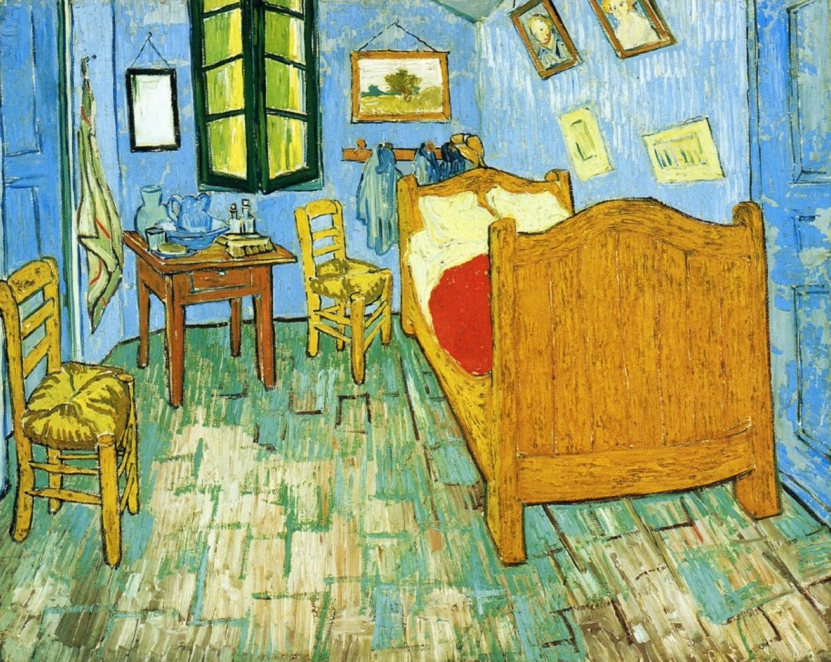 vincent van gogh 
the bedroom, 1889