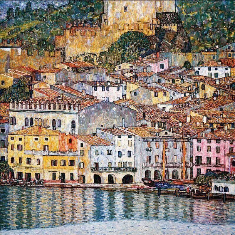gustav klimt
malcesine on lake garda, 1913
