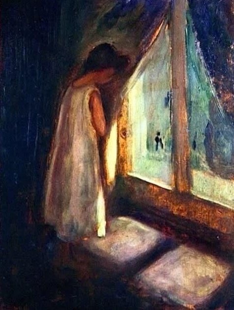 edvard munch 
girl by the window, 1893