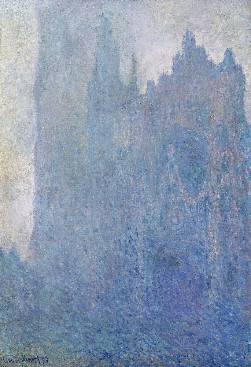 claude monet
rouen cathedral in the fog, 1894