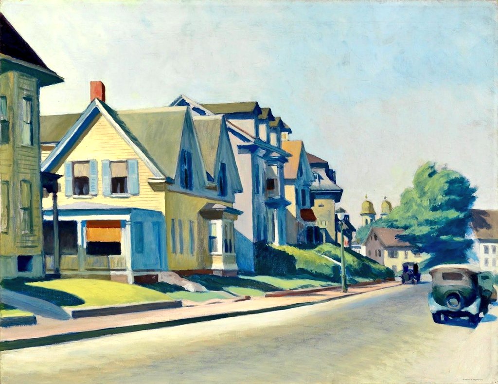 edward hopper
sun on prospect street, 1934