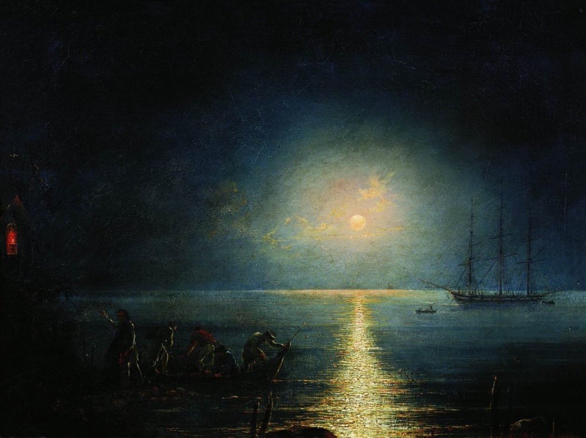 ivan aivazovsky 
smugglers, 1890