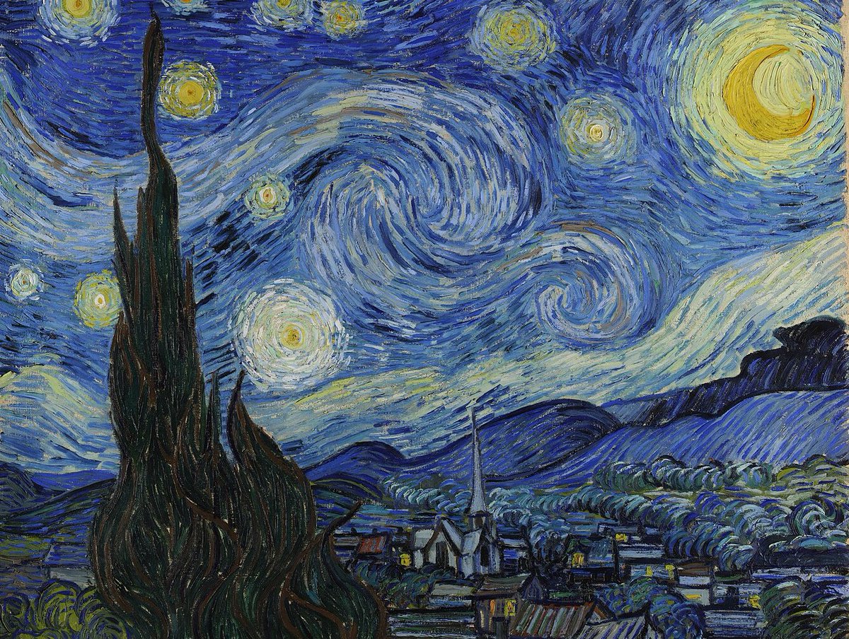 vincent van gogh 
starry night, 1889