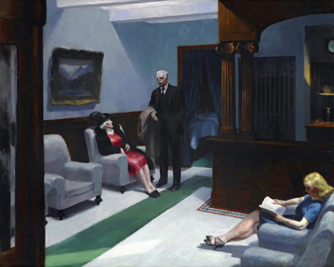 edward hopper
hotel lobby, 1943
