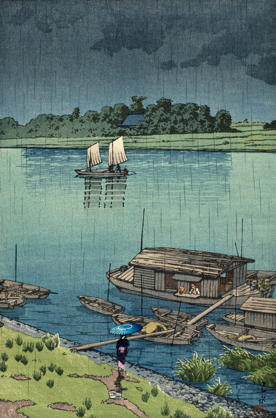 kawase hasui
early summer rain, 1932