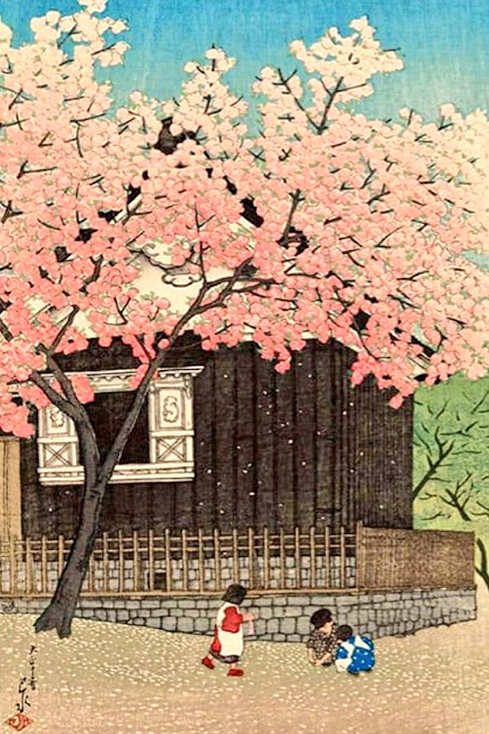 kawase hasui
spring in mount atago, 1921