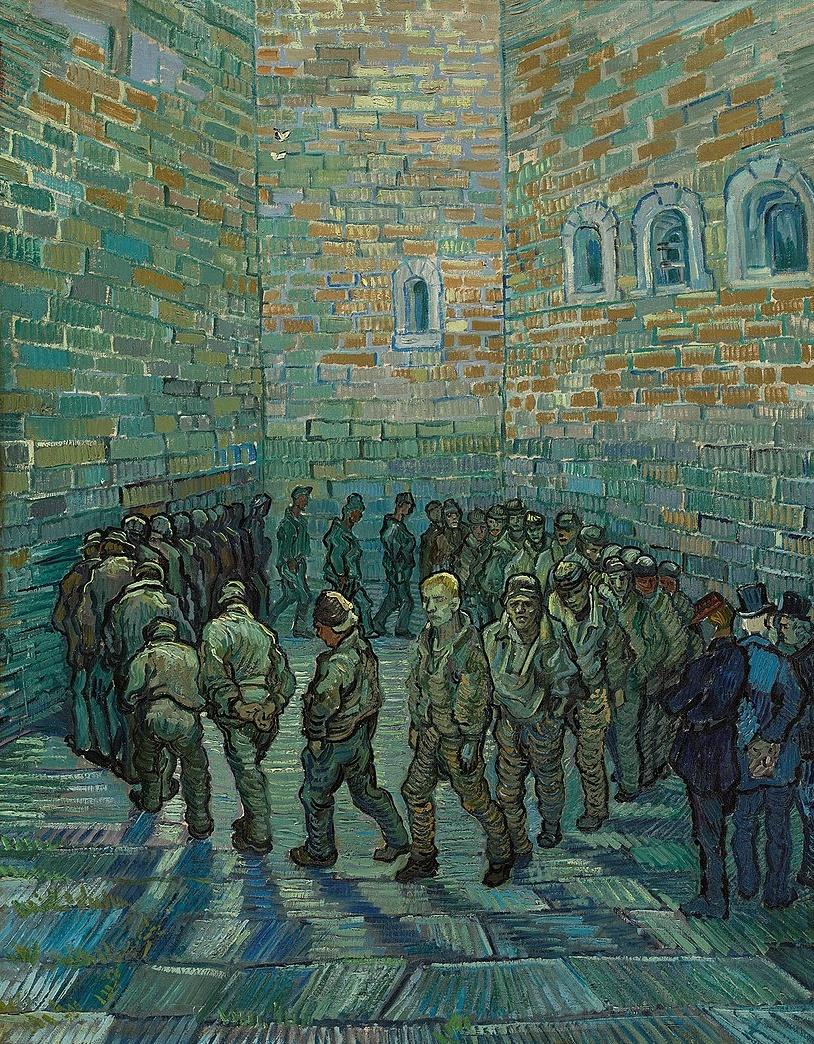 vincent van gogh 
prisoners' round (after gustave doré)