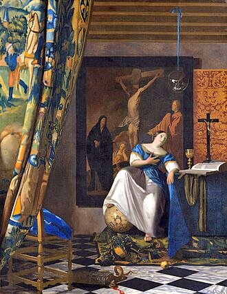 johannes vermeer 
the allegory of faith, 1670