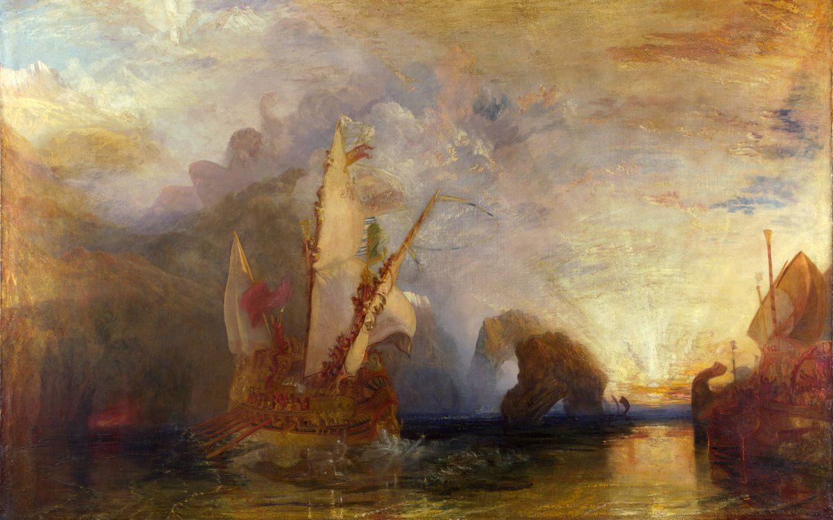 joseph mallord william turner 
ulysses deriding polyphemus, 1829