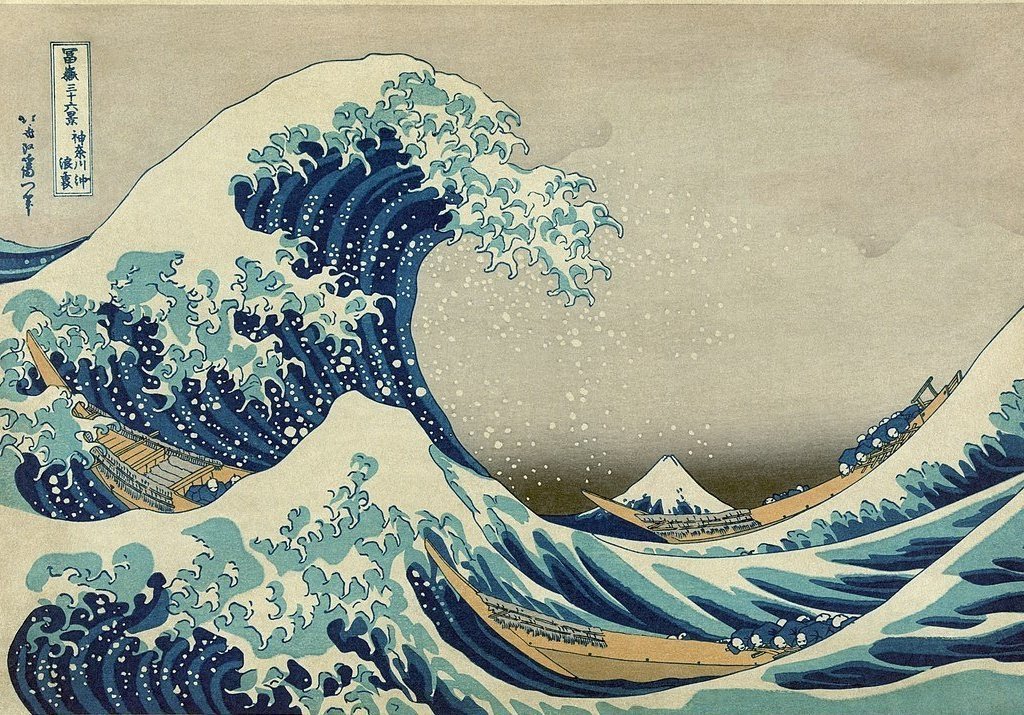 katsushika hokusai
great wave off kanagawa, 1831