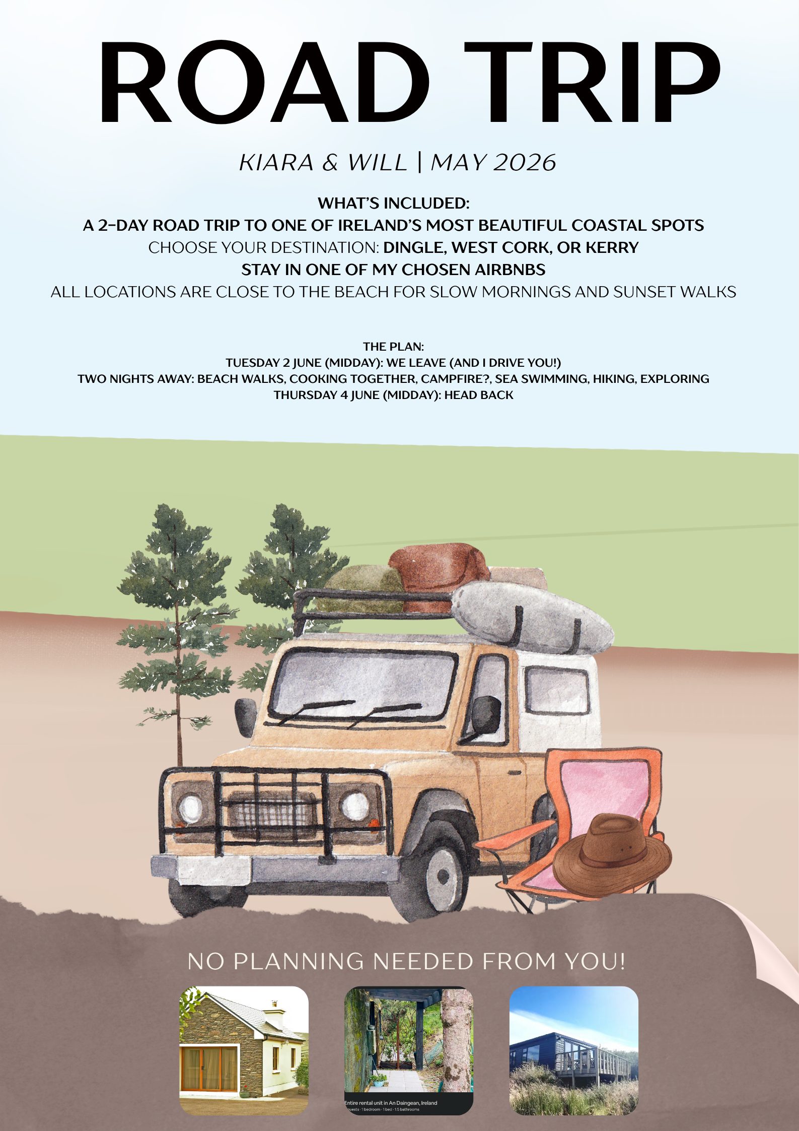 Road Trip - Kiara & Will, May 2026